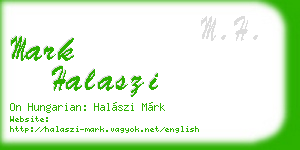 mark halaszi business card